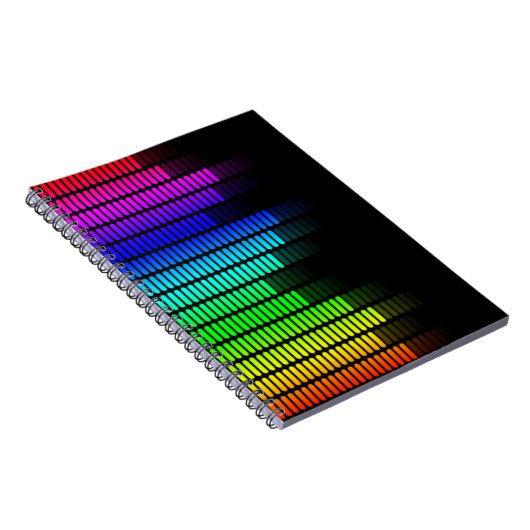 Regenbogenentzerrer Notizblock (Rechte Seite)