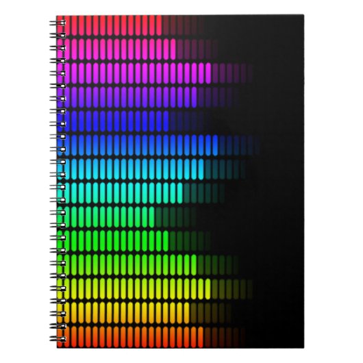 Regenbogenentzerrer Notizblock (Vorderseite)