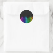 Regenbogenentzerrer Runder Aufkleber (Tasche)