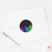 Regenbogenentzerrer Runder Aufkleber (Umschlag)