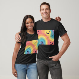 Regenbogener Lächeln Energie T-Shirt