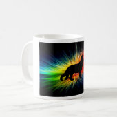 Regenbogenexplosion Kaffeetasse (Vorderseite Links)
