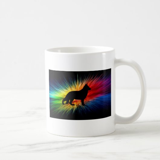 Regenbogenexplosion Kaffeetasse (Rechts)