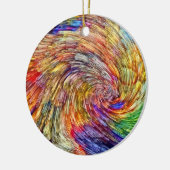 Regenbogenexplosion Keramik Ornament (Links)