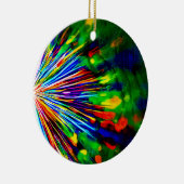 Regenbogenexplosion Keramik Ornament (Rechts)