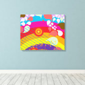 Regenbogenexplosion Leinwanddruck (Insitu (Holzboden))