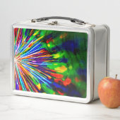 Regenbogenexplosion Metall Brotdose (Beispiel)