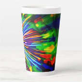 Regenbogenexplosion Milchtasse (Vorderseite)