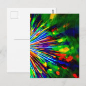 Regenbogenexplosion Postkarte (Vorne/Hinten)