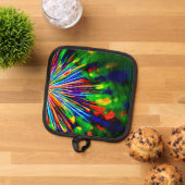 Regenbogenexplosion Topflappen (Oben Unten)