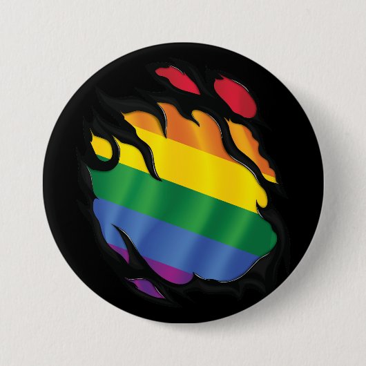 Regenbogenfahne Button (Vorderseite)
