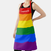 Regenbogenfahne monogrammiert schürze (InSitu)