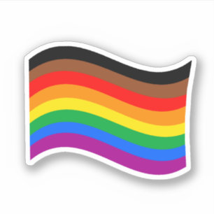 Regenbogenfahne von Philly Rainbow Pride Aufkleber