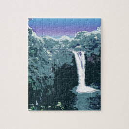 Regenbogenfälle, Hawaii Puzzle