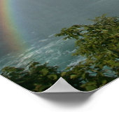 Regenbogenfälle Poster (Ecke)