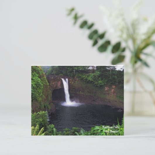 Regenbogenfälle Postkarte (Stehend Vorderseite)