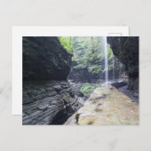 Regenbogenfälle, Watkins Glen, NY Postkarte (Vorne/Hinten)