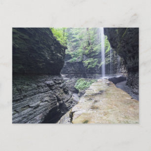 Regenbogenfälle, Watkins Glen, NY Postkarte