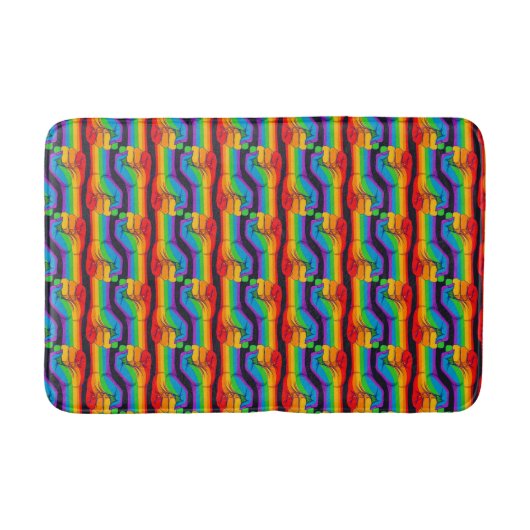 Regenbogenfalte Badematte (Vorderseite)