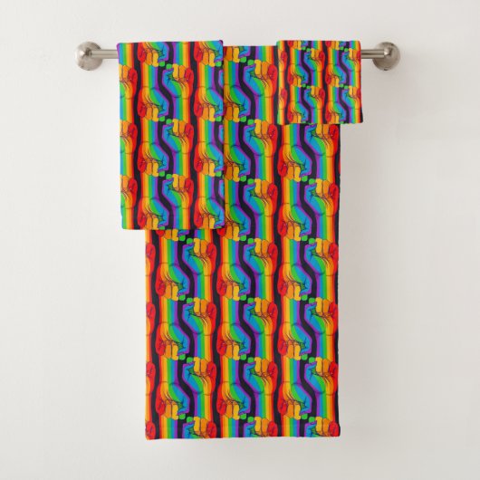 Regenbogenfalte Badhandtuch Set (Insitu)