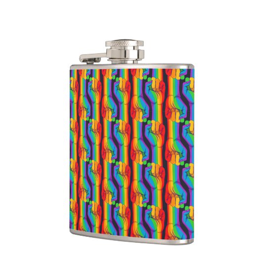 Regenbogenfalte Flachmann (Links)