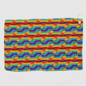 Regenbogenfalte Golfhandtuch (Horizontal)