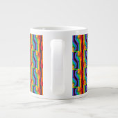 Regenbogenfalte Jumbo-Tasse (Rückseite)