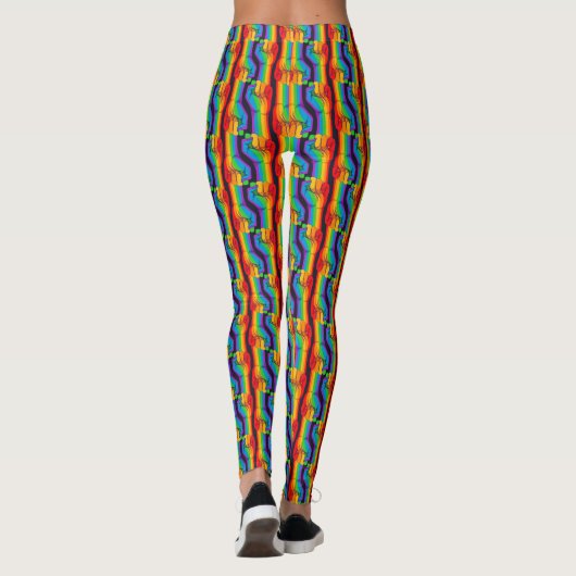 Regenbogenfalte Leggings (Rückseite)