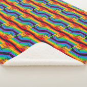 Regenbogenfalte Sherpadecke (3/4)