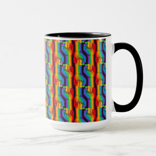 Regenbogenfalte Tasse (Rechts)