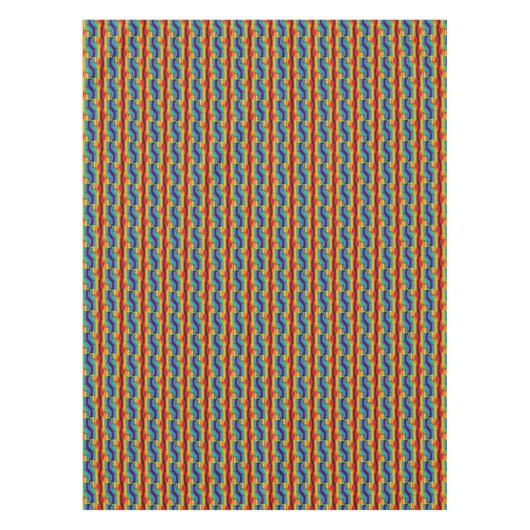 Regenbogenfalte Tischdecke (Vorderseite)