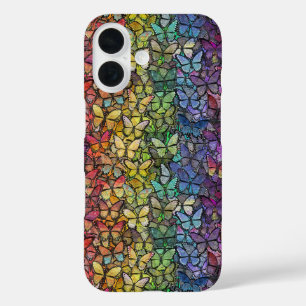 Regenbogenfantasy-Schmetterlinge iPhone 16 Hülle