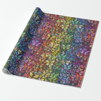 Regenbogenfantasy-Schmetterlinge Geschenkpapier