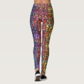 Regenbogenfantasy-Schmetterlinge Leggings (Rückseite)