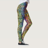 Regenbogenfantasy-Schmetterlinge Leggings (Rechts)