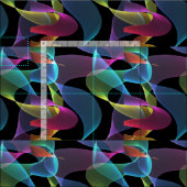 Regenbogenfarbabstrakte Kunst Stoff (Kachel)