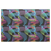 Regenbogenfarbabstrakte Kunst Stoff (Fat Quarter (45,7 x 55,9 cm))