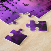 Regenbogenfarbe auf Silhouette Puzzle (Seite)