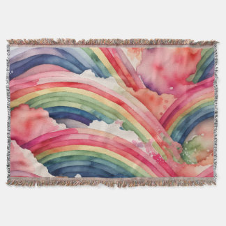 Regenbogenfarbe Decke