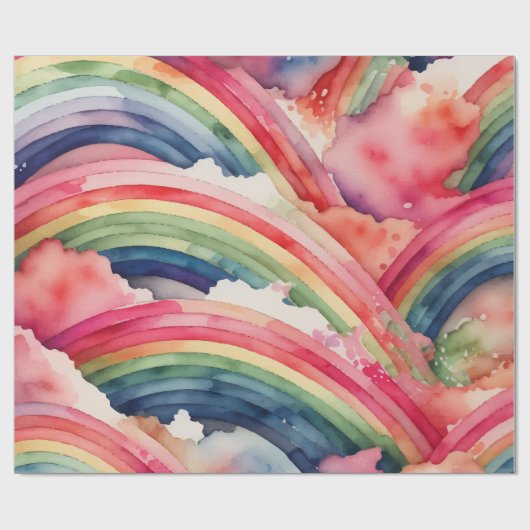 Regenbogenfarbe Geschenkpapier (Flach)