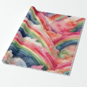 Regenbogenfarbe Geschenkpapier (Ungerollt)