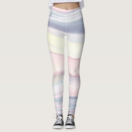 Regenbogenfarbe Leggings (Vorderseite)