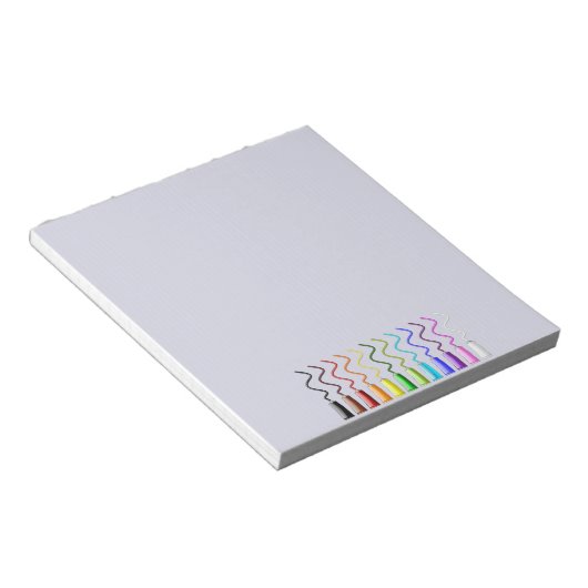Regenbogenfarbe Notizblock (angewinkelt)