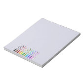 Regenbogenfarbe Notizblock (Rotiert)
