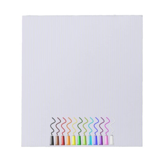 Regenbogenfarbe Notizblock (Vorderseite)