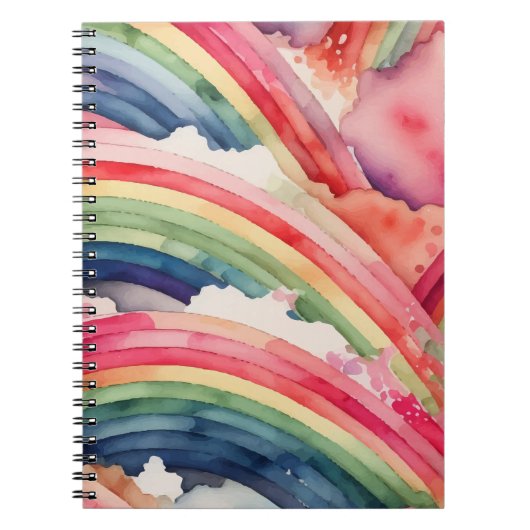 Regenbogenfarbe Notizblock (Vorderseite)
