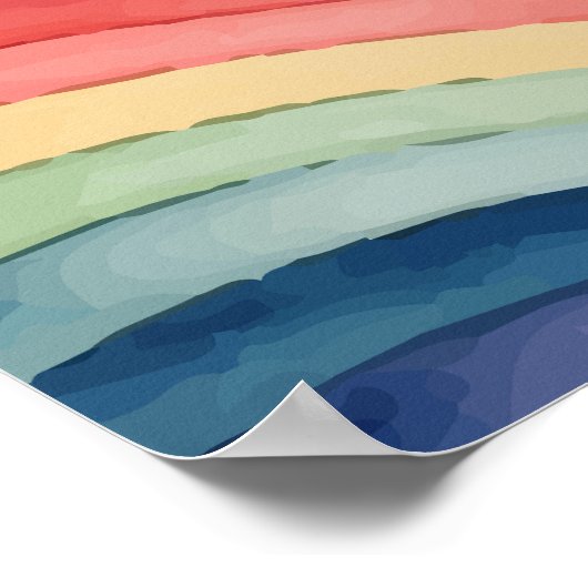 Regenbogenfarbe Poster (Ecke)