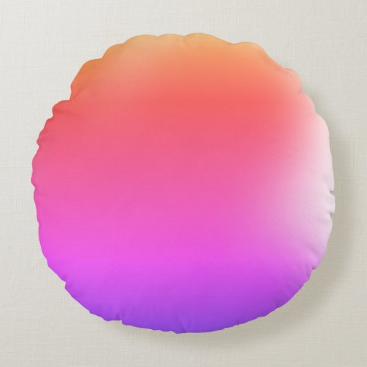 Regenbogenfarbe rundes kissen (Vorderseite)