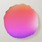 Regenbogenfarbe rundes kissen (Rückseite)