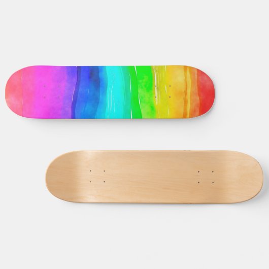 Regenbogenfarbe Skateboard (Horizontal)